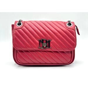 Badgley Mischka Red Quilted Crossbody